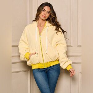 SALE! 023. WOMEN'S LONG SLEEVE GRAPHIC HOODED REVERSABLE JACKET